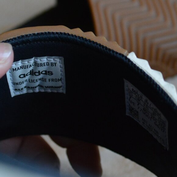 ADIDAS Alexander Wang x AW Adilette Slide Black White Brown US size 7 main image 5